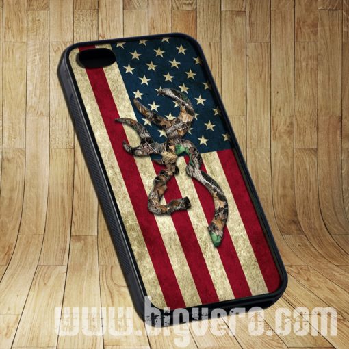 Browning Deer Camo American Flag Cases iPhone, iPod, Samsung Galaxy