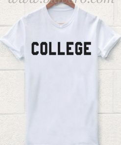 COLLEGE Simple Desain T Shirt