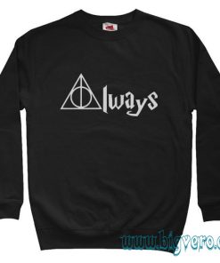 Harry Potter Always Quote Sweatshirt Size S-XXL