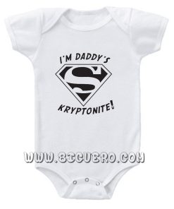 I'm Daddy's Kryptonite Inspired Superman Baby onesie