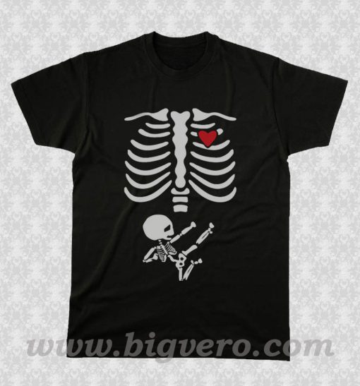 Pregnant Skeleton 2 T Shirt