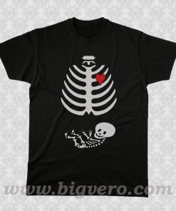 Pregnant Skeleton T Shirt