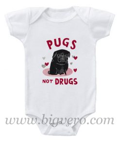 Pug not Drugs Baby Onesie