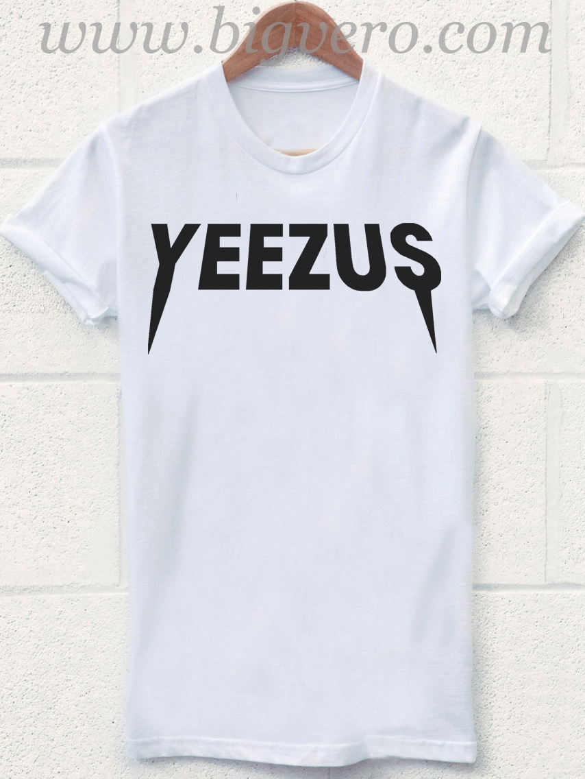 white yeezus shirt