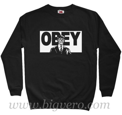 Zombie Obey Sweatshirt Size S-XXL