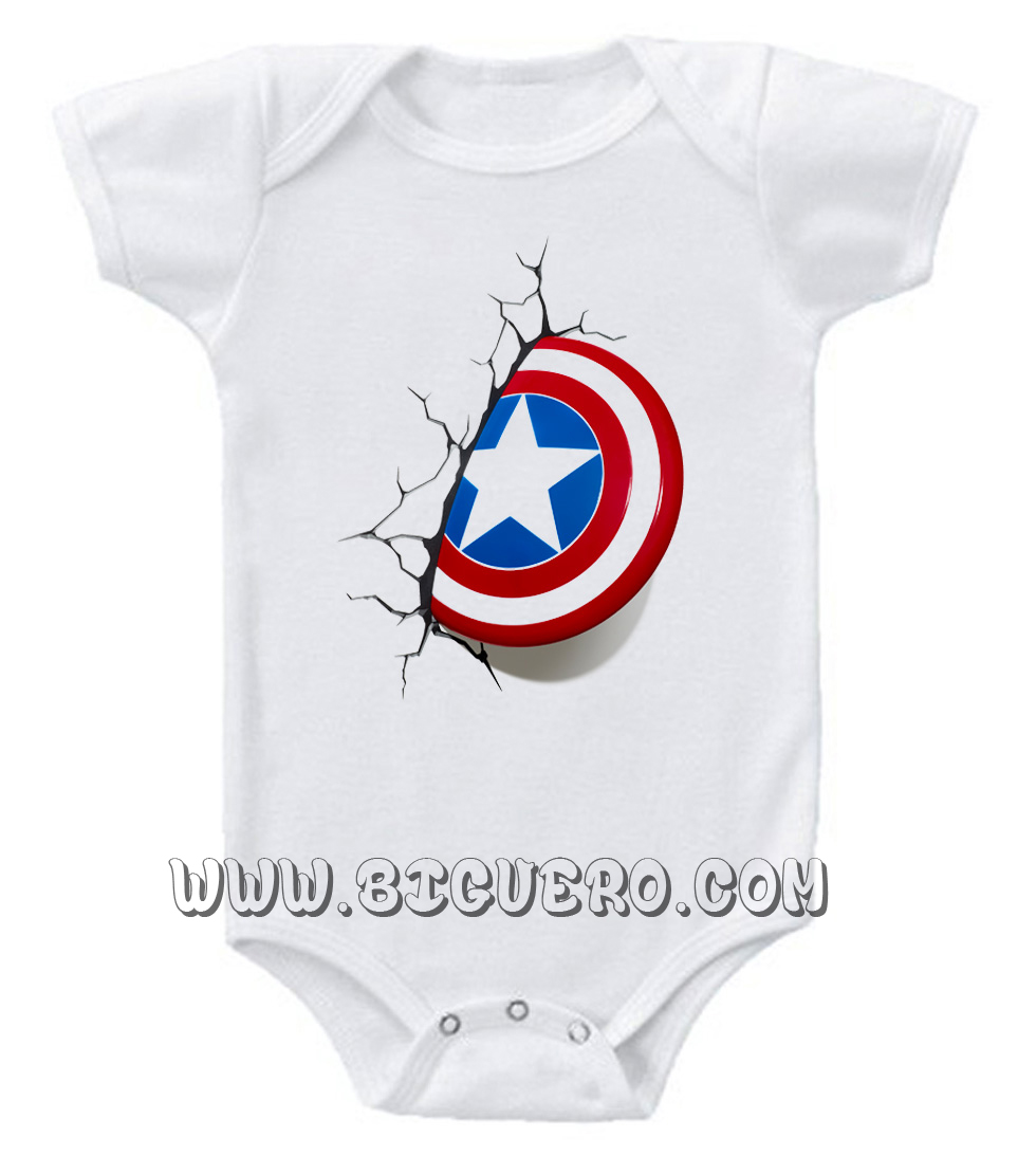 captain america baby onesie