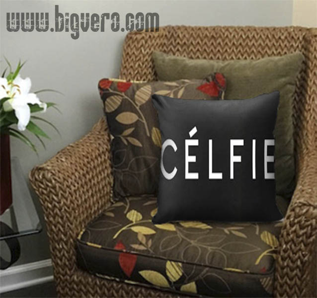 Black Celfie Pillow Cover Cool Tshirt Designs Bigvero Com