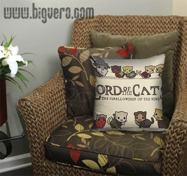 44 cats pillow