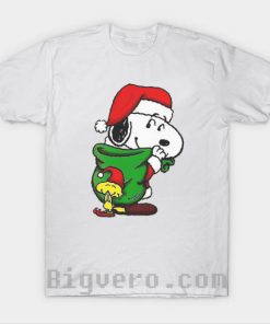 Santa Snoopy Beautiful Christmas T Shirt
