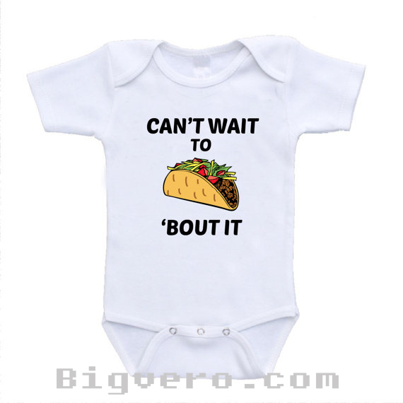 Cute Pun “Don’t Wanna Taco Bout Anything Right Now” Funny Long Sleeve Baby Creeper
