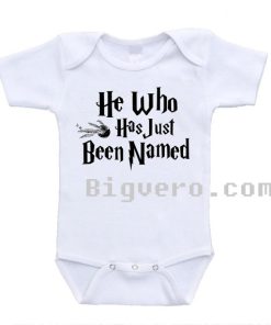 He Who Has Just Been Named Harry Potter Parody Baby Onesie