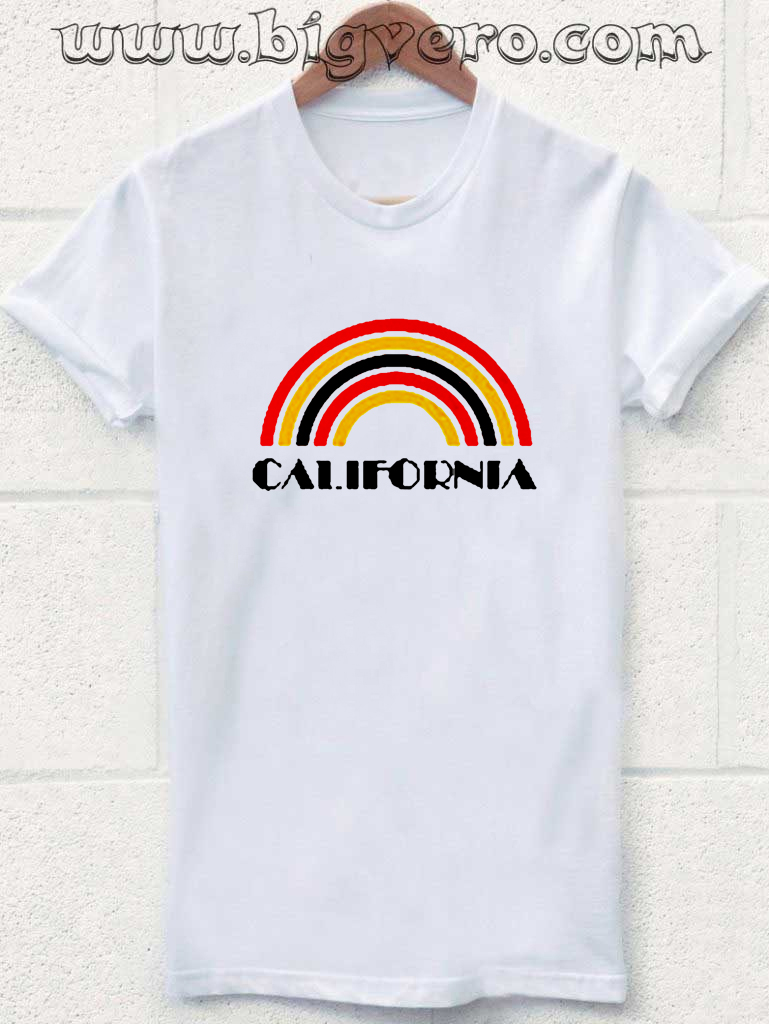 t shirt with rainbow design