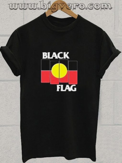 Black Flag X Aboriginal Flag Tshirt