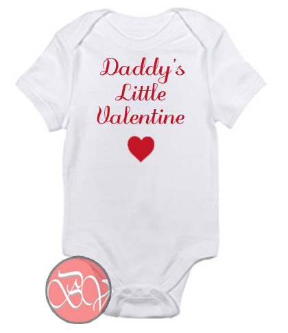 daddy's valentine onesie