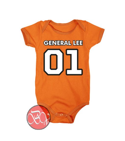 General Lee Retro Baby Onesie