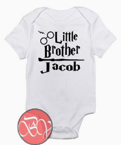 Harry Potter Personalized Little Brother Baby Onesie