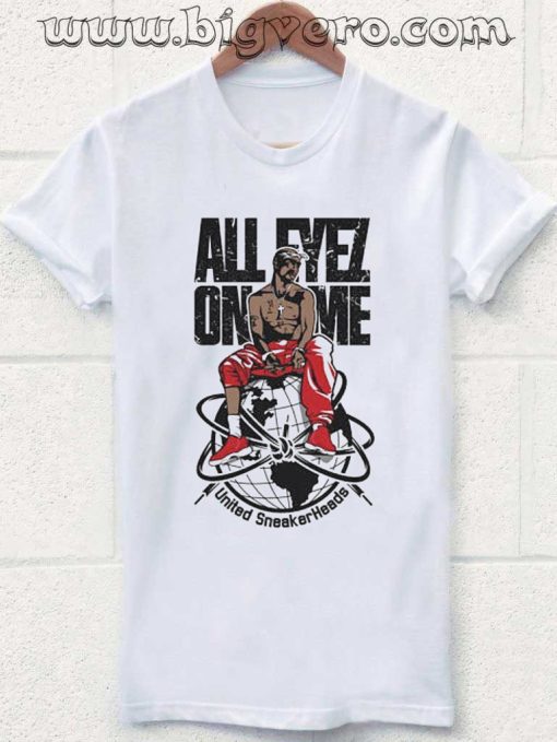 Jordan 11 Gym Red All Eyez on Me Tshirt