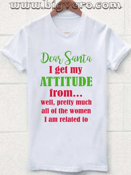Dear Santa I Get My Attitude