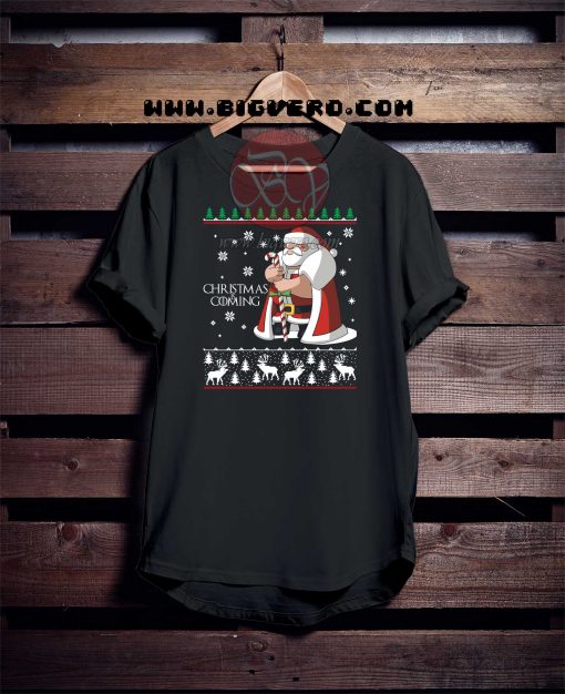 Santa Christmas Coming Tshirt