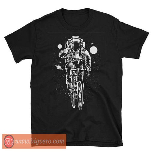 Astronaut Biking To The Moon Tshirt