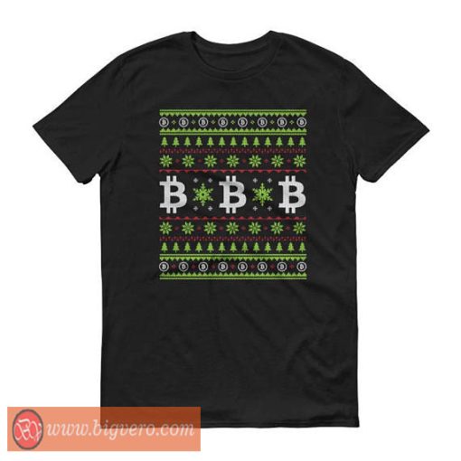 Christmas Bitcoin Sweater Tshirt