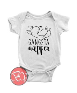 Gangsta Napper Corgi Nap Dog Baby Onesie