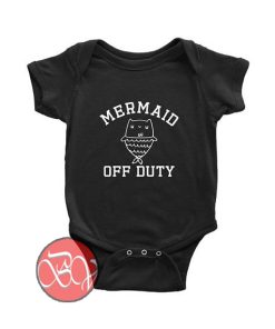 Mermaid Off Duty Cat Baby Onesie