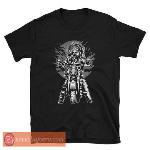 Native American Indian Chief Motorcycle Shirt