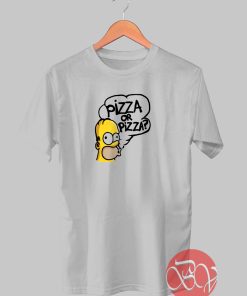 Homer And Pizza Tshirt