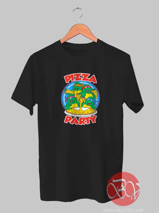 Pizza Party Turtle Tshirt