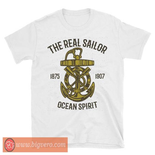 The Real Sailor Ocean Spirit T Shirt Ocean Beach Summer Vacation Tee