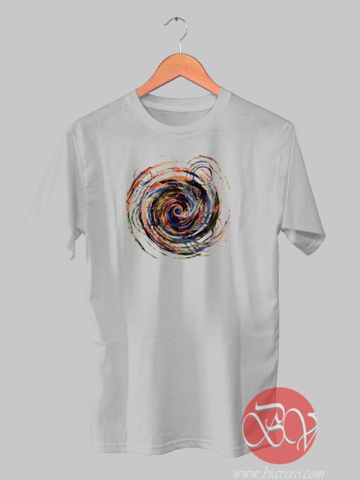 Gravity Color Whirlpool Abstract T-shirt