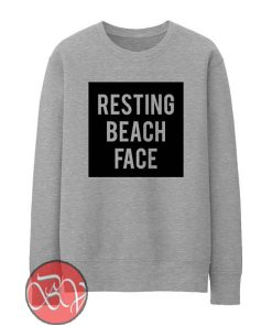 Resting Beach Face Sweatshirt