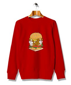 Cool Ideas Cheap Hamburger Bulldog Sweatshirt