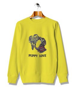 Animated Funny Lovers Puppy Love Dog Sweatshirt