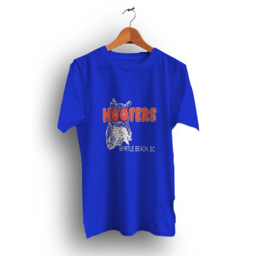 Authentic Look Blue Hooters Myrtle Beach T-Shirt