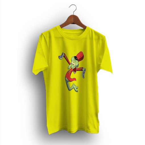 Cute Happy Squidward Marching Band Cartoon-T-Shirt