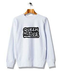 Get Buy Gifts Queen Nature White Sweatshirt