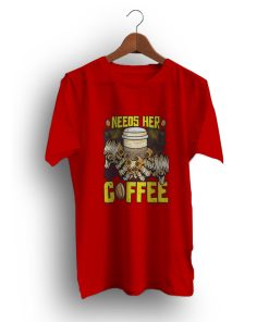 Gift Needs Her Coffee Halloween Mummy T-Shirt