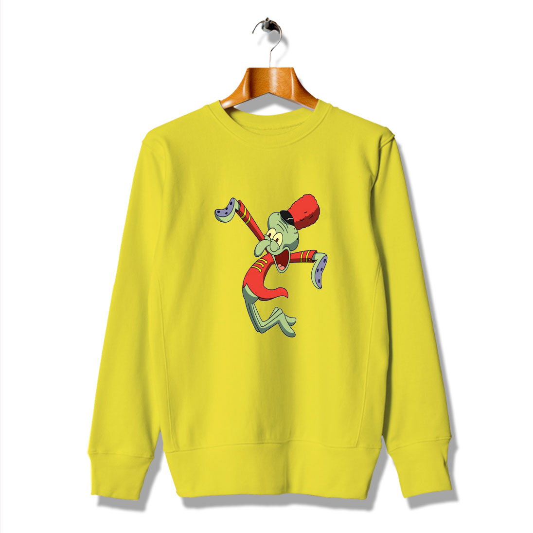 Happy Squidward Marching Band Cute Sweatshirt - Bigvero.com, image size:1096x1096