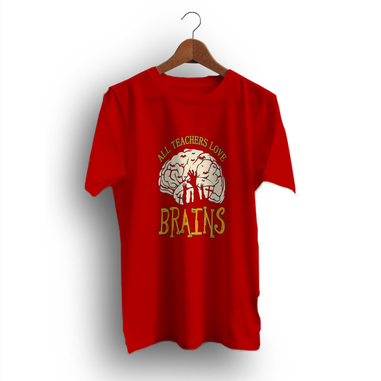 Saying All Teachers Brains Halloween T-Shirt - Ideas Shirt - Inspired Shirt - Design Bigvero