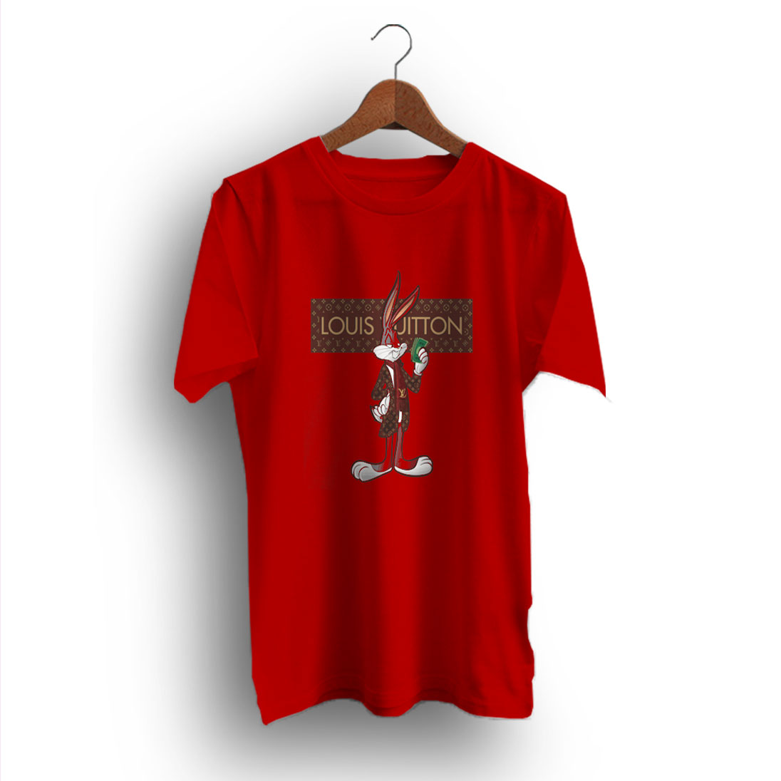 Cheap Red Louis Vuitton Logo T Shirt - Shirt Low Price