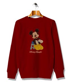 Vintage Get Buy Mickey Mouse Red Sweatshirt