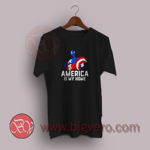 Captain-America-is-my-home-T-Shirt