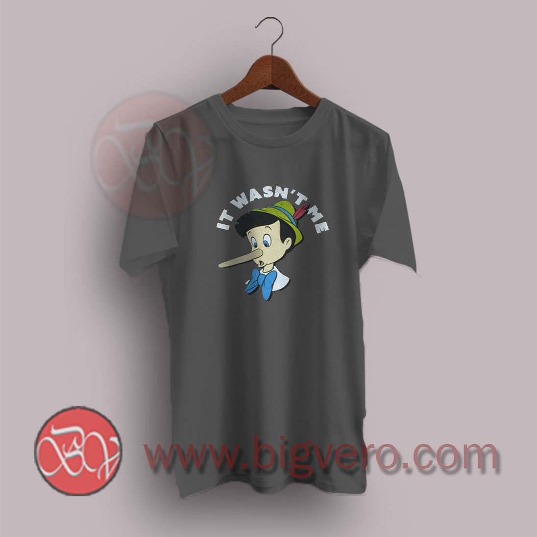 It Wasnt Me Disney Pinocchio T-Shirt by 
