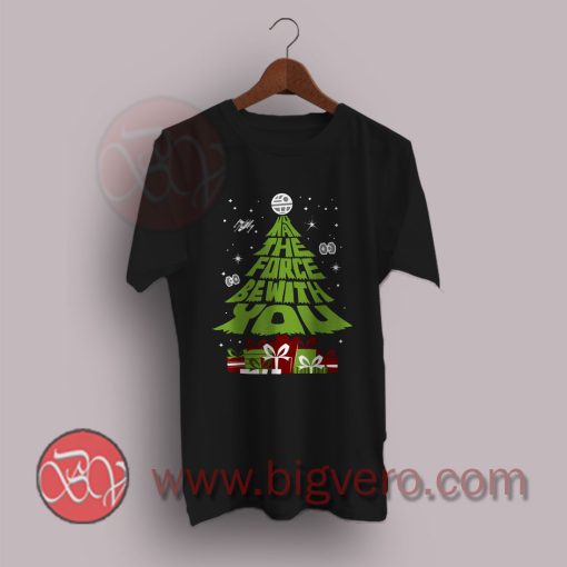 Star-Wars-May-The-Force-Be-With-You-Christmas-Tree-T-Shirt