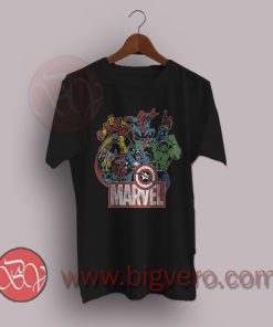 Marvel-Avengers-Team-Retro-Comic-Vintage-Graphic-T-Shirt