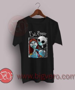 Nightmare-Before-Christmas-Jack-and-Sally-Wearing-Mask-T-Shirt