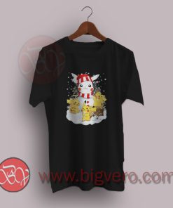 Pikachu-Snowman-Christmas-T-Shirt