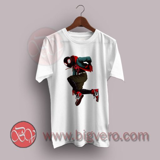 Latino Comicbook Miles Morales Spiderman Jordans T-Shirt